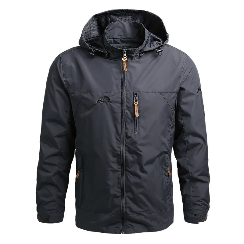 Treklite men's lightweight navy blue active jacket with water-resistant insulated shell