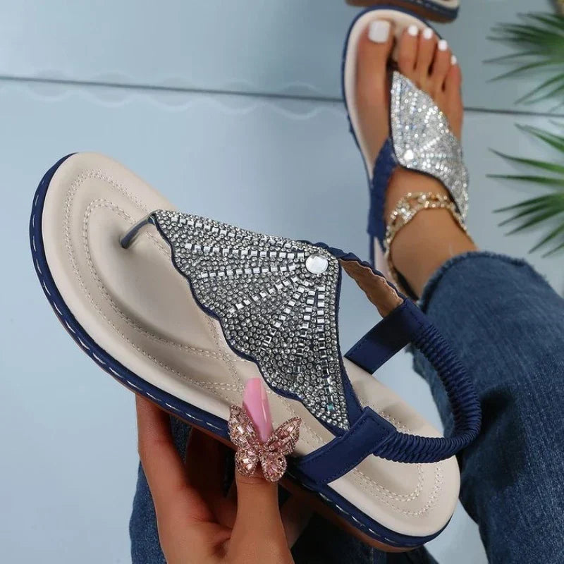 Women's Katherine shimmery sandals with elegant silhouette and delicate glistening accents for effortless style