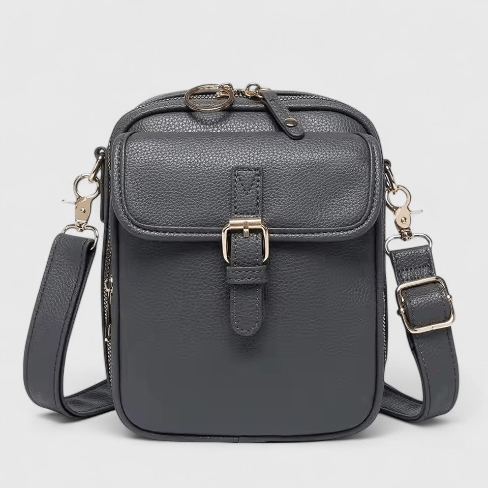 Eydora compact shoulder bag with multiple compartments and smart front pocket for everyday city use
