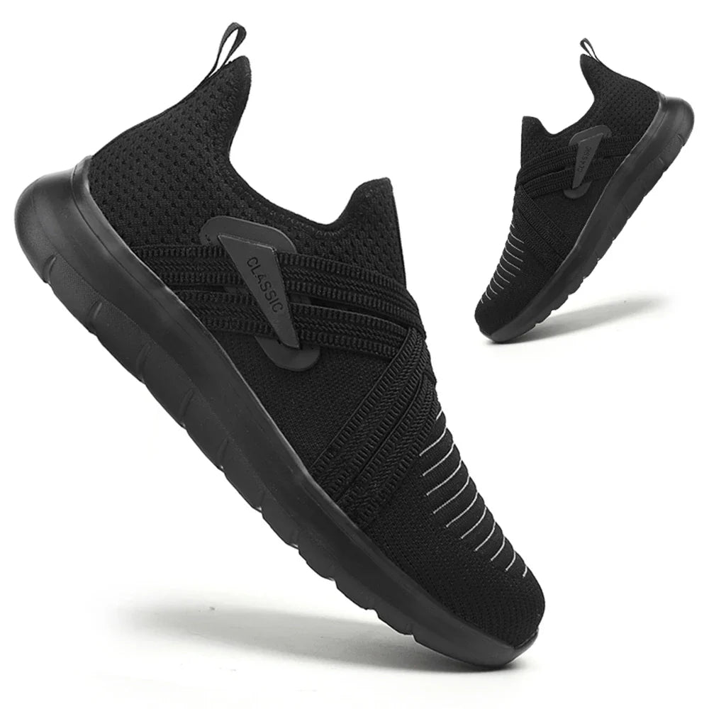 Zerone slip-on comfort shoes beige breathable knit upper lightweight casual everyday comfort fit
