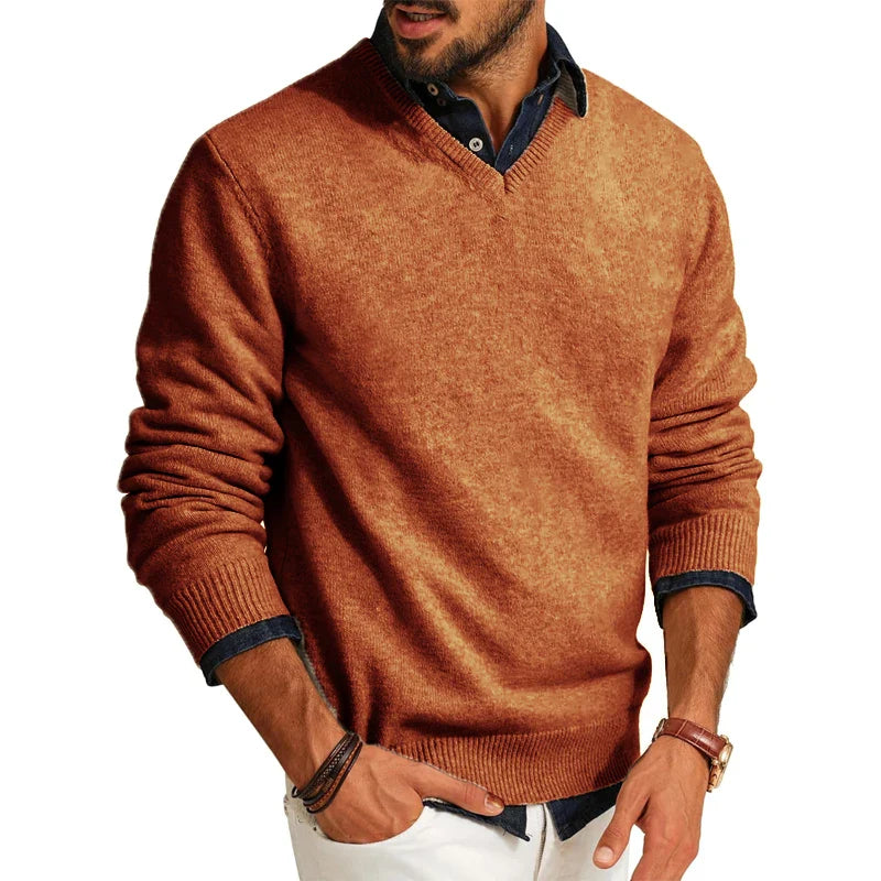 Men's Michael wool blend lightweight knit sweater soft warm versatile casual professional wear