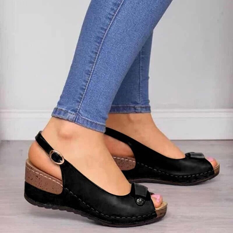 Women's comfort cushioned sandals with contoured footbed for comfort support and everyday comfort