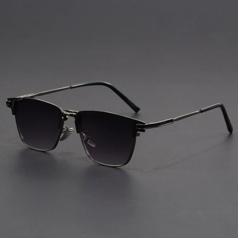 Voltage polarized titanium sunglasses half-frame ultralight glare-free lenses everyday outdoor eyewear