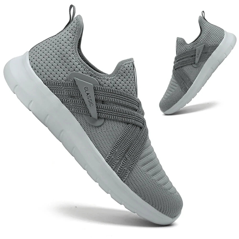Zerone comfort slip-on shoes with breathable woven upper, lightweight ergonomic design for all-day comfort