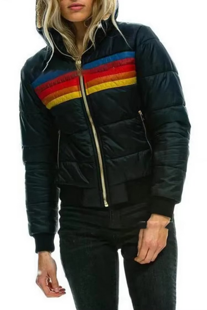 Women's lightweight hooded cotton parka jacket casual zip-up style breathable spring outerwear