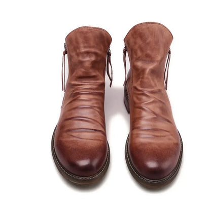 Blake Chelsea boots in rich leather with sleek zipper closure and timeless elegant silhouette