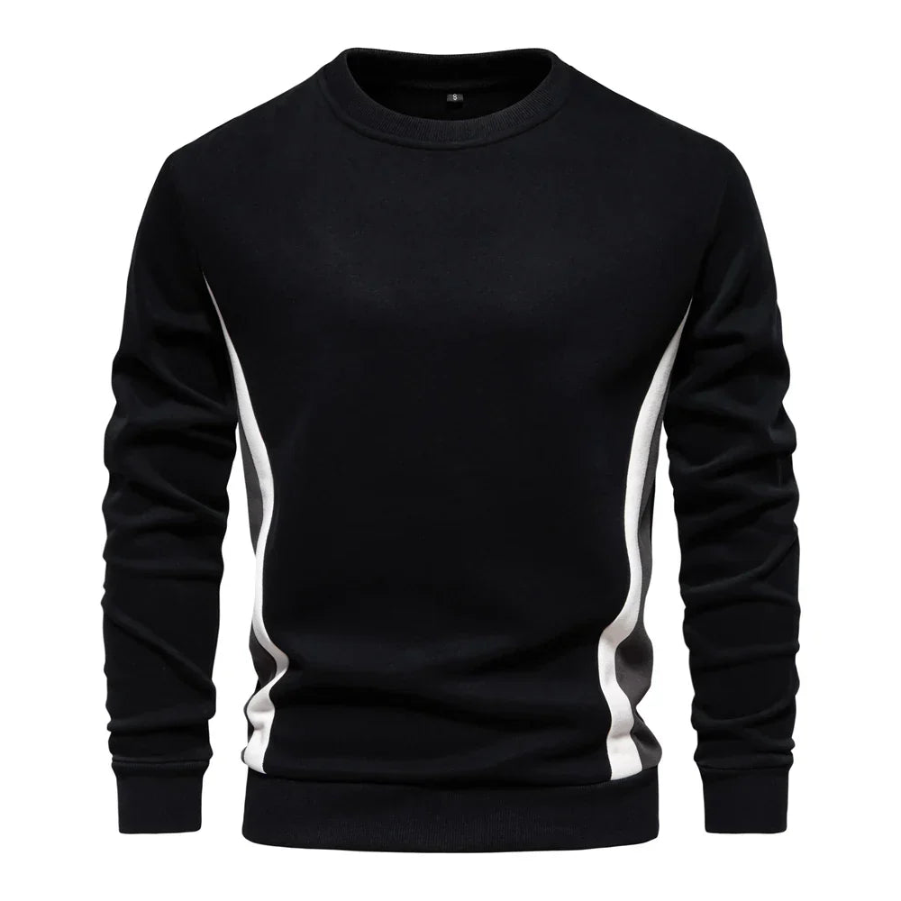 Great Bear men's sophisticated crew neck sweater in neutral tone with ultra-soft breathable fabric