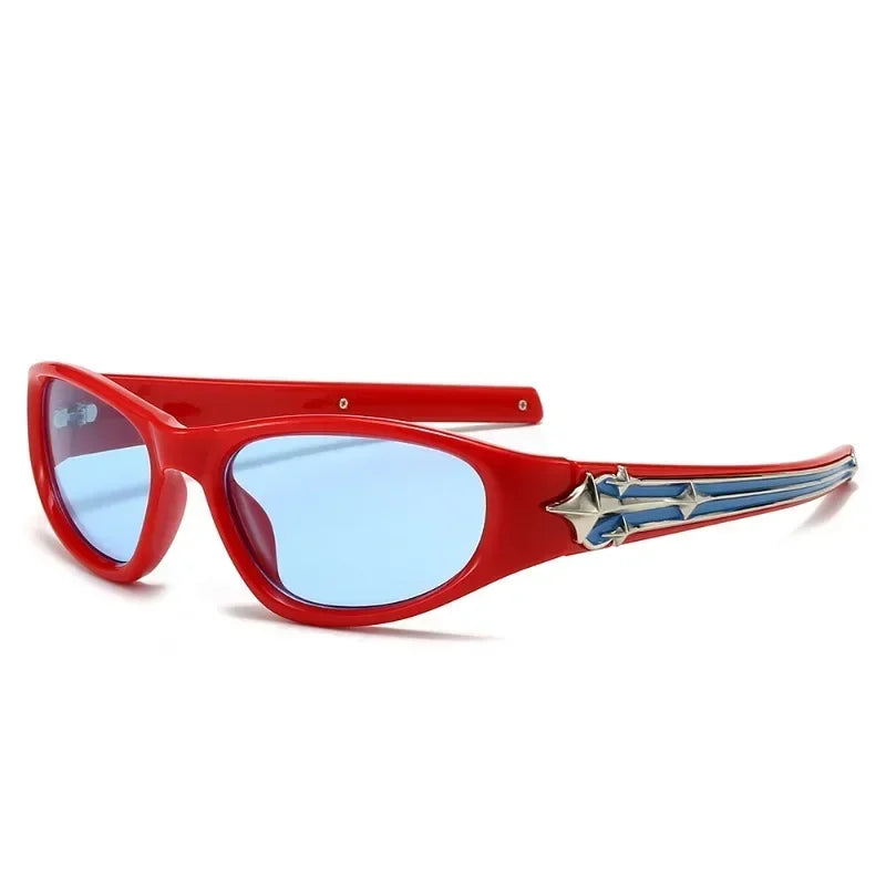 Kael retro sunglasses bold frame UV400 lenses 60s vintage aesthetic eye protection