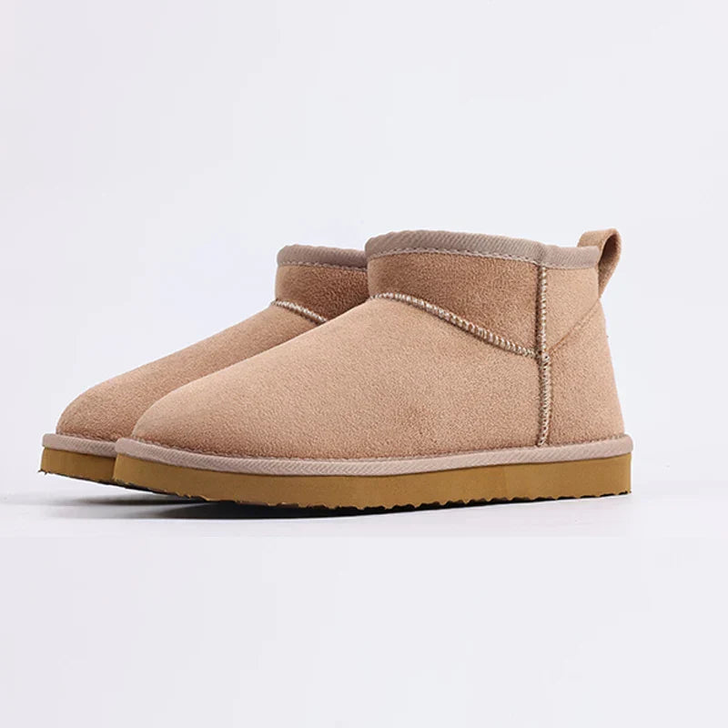 Women's warm fuzzy slouchy boots with plush soft exterior for cozy all-day comfort
