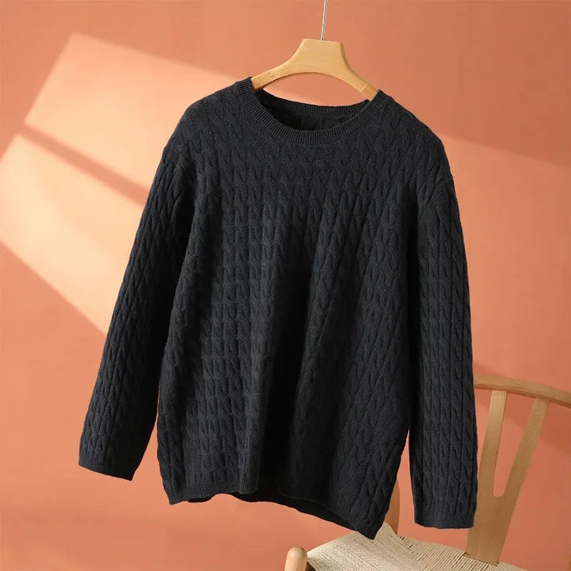 Ariana elegant cream sweater flattering silhouette soft breathable premium knit for women