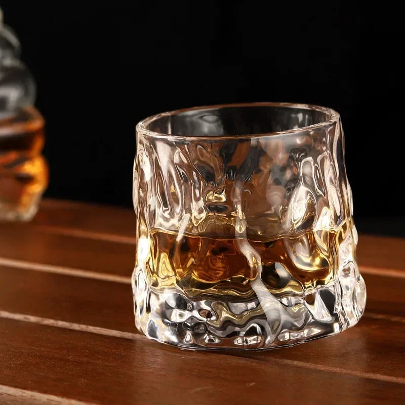 Stag Whiskey Glass unbreakable tumbler with unique wilderness-inspired pattern for discerning whiskey lovers