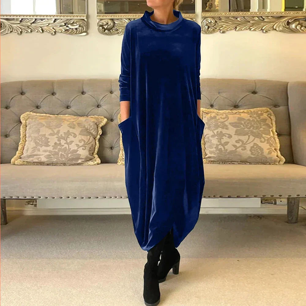 Elegant flowing tunic in soft breathable fabric with flattering silhouette for effortless layered styling