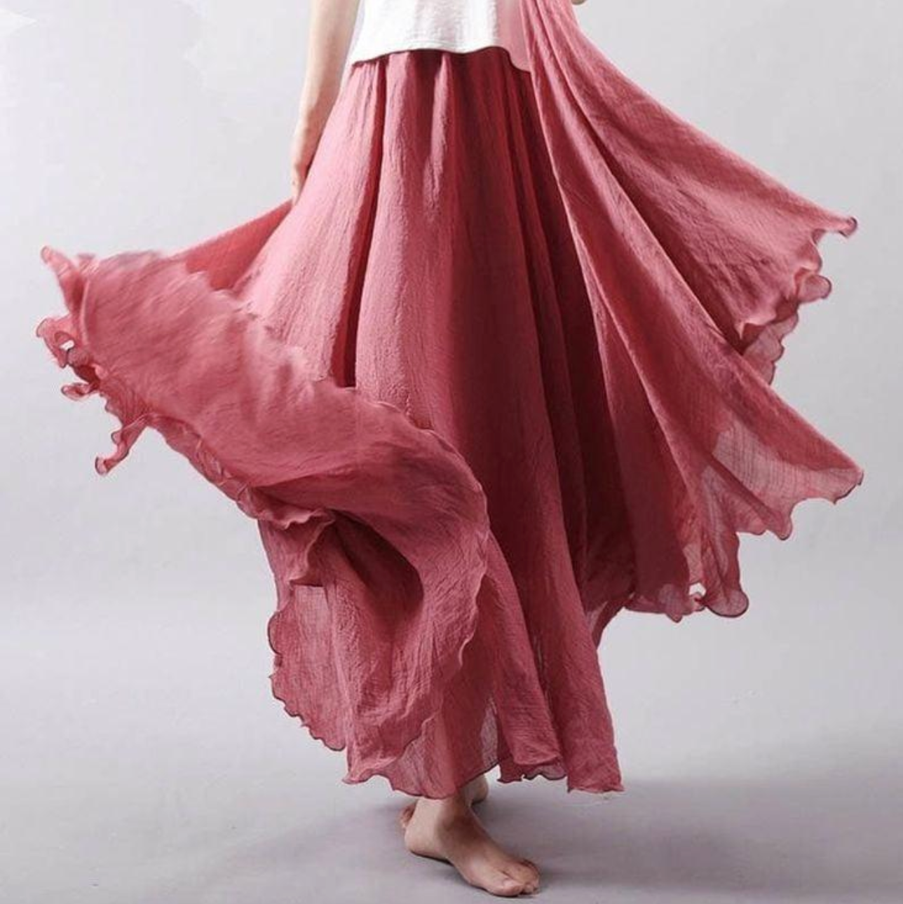 Eliana flowy maxi skirt light summer silhouette relaxed elegant cut for warm days