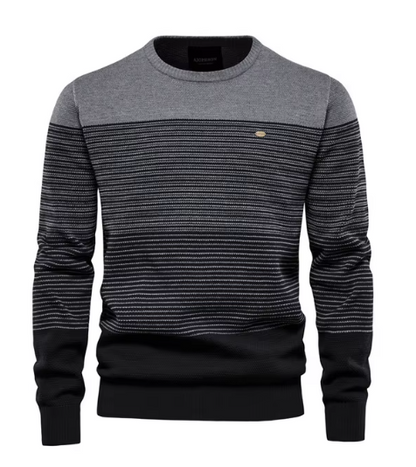 Cypress rugged men's structured sweater in bold tones with refined masculine silhouette design