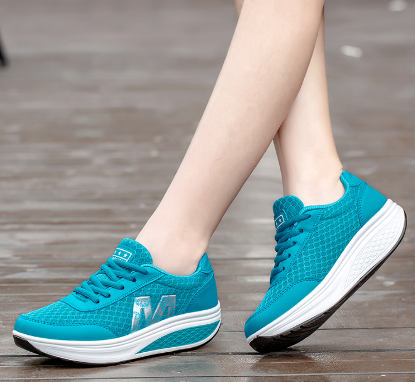 Women's comfort walking sneakers with cushioned air soles, breathable design, and posture-correcting support