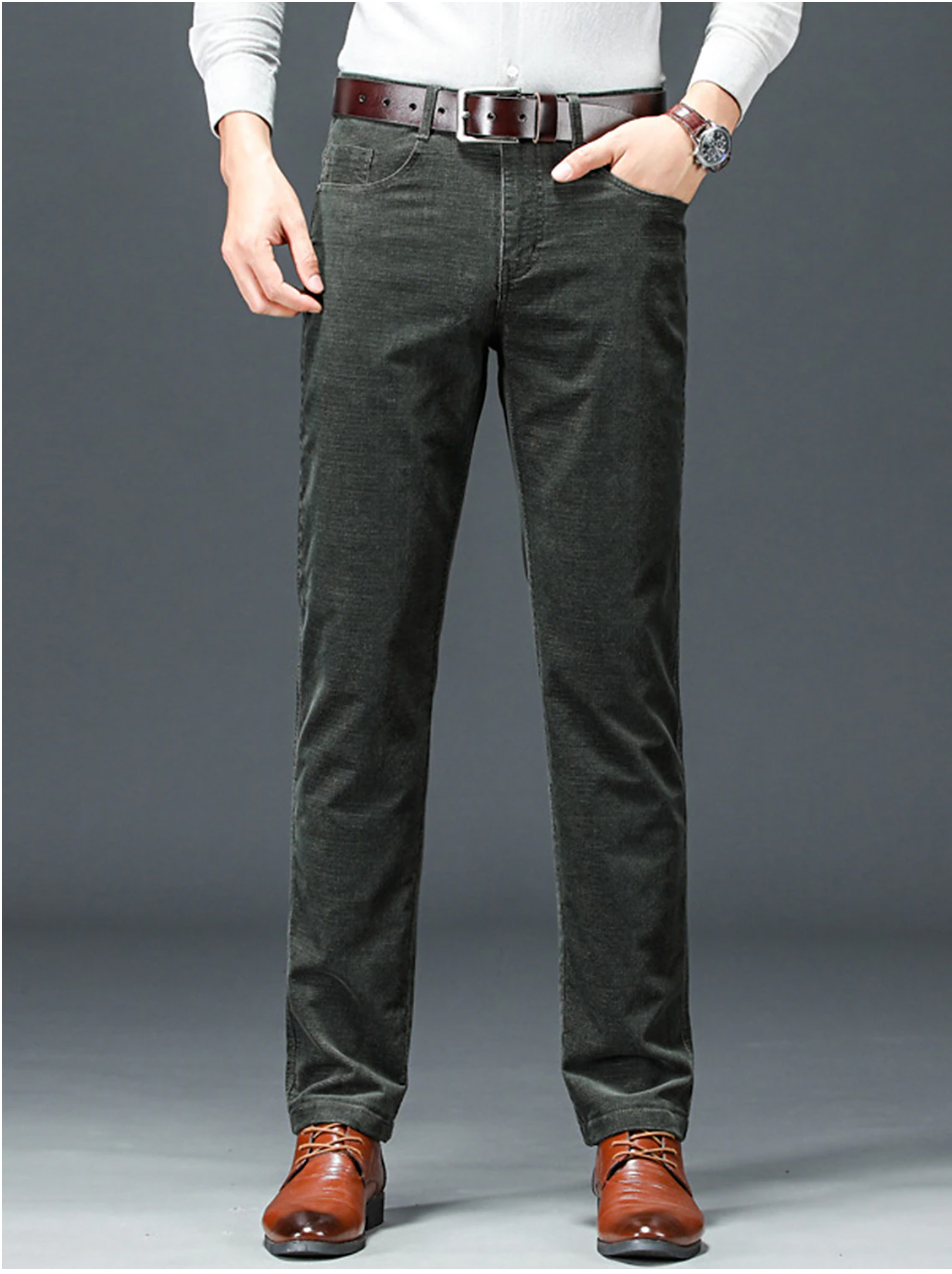 Wavlynn Andrew tan slim fit chino pants tailored silhouette for men work casual wear