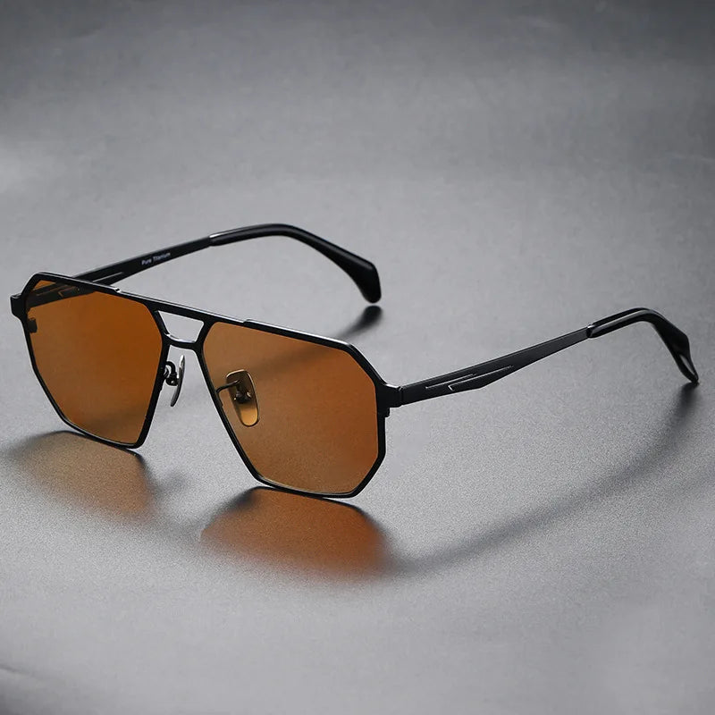 TrendAura Cyber Era titanium sunglasses polarized lenses ultra-lightweight unbreakable aerospace frames