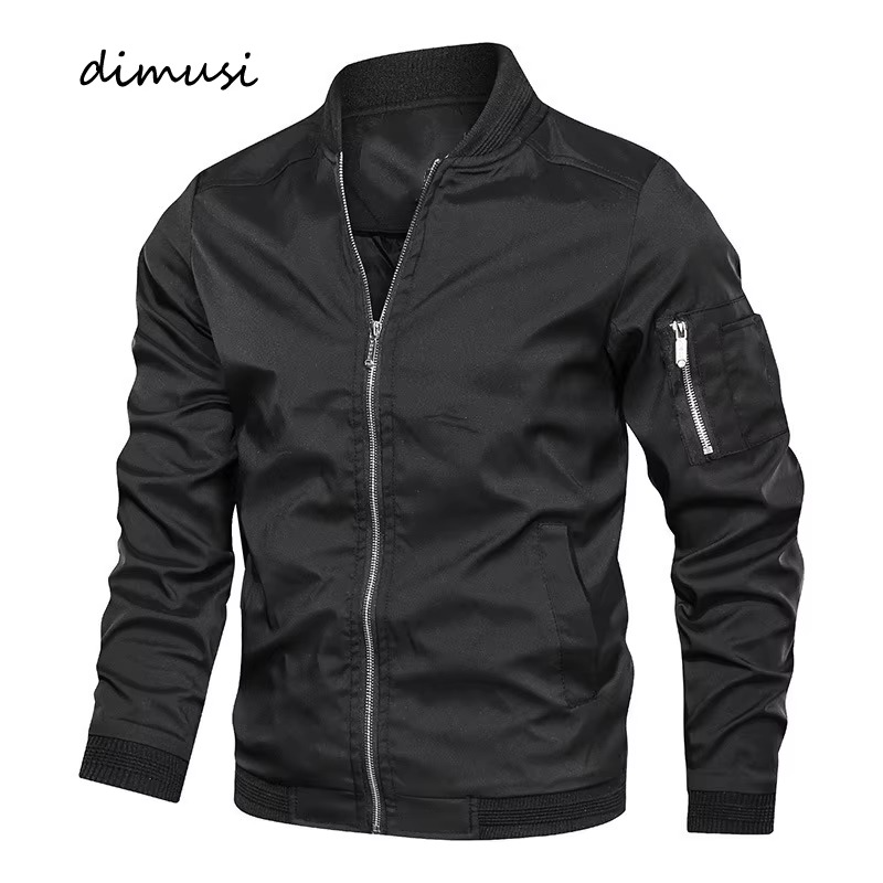 Men's burgundy lightweight bomber jacket with zip pockets, casual everyday windbreaker for spring to fall