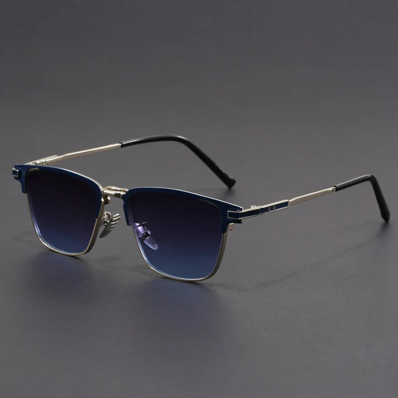 Voltage polarized titanium sunglasses half-frame ultralight glare-free lenses everyday outdoor wear