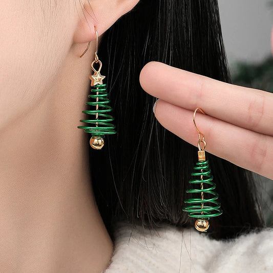 Christmas Tree Earrings - Wavlynn