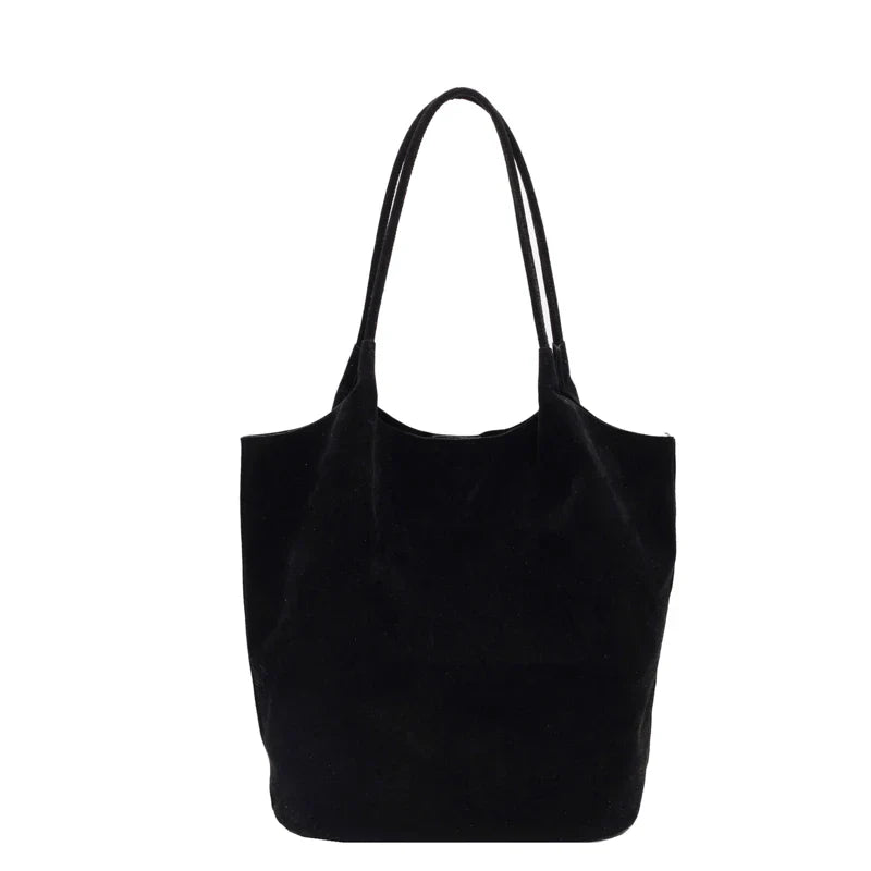 Wavlynn Judy faux suede tote bag spacious everyday carryall soft matte textured finish