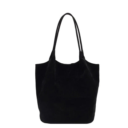 Wavlynn Judy faux suede tote bag spacious everyday carryall soft matte textured finish
