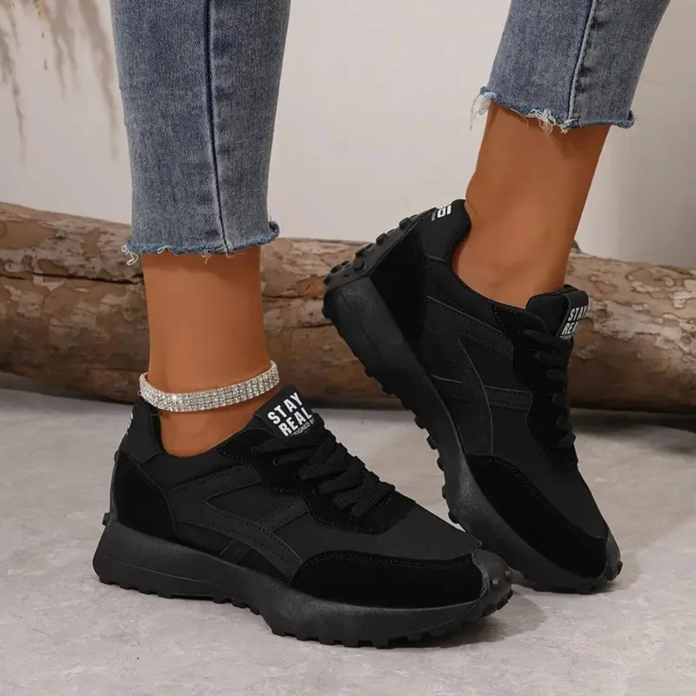 TheraWalk slip-resistant comfort sneakers with cushioned sole for all-day comfort and foot pain relief