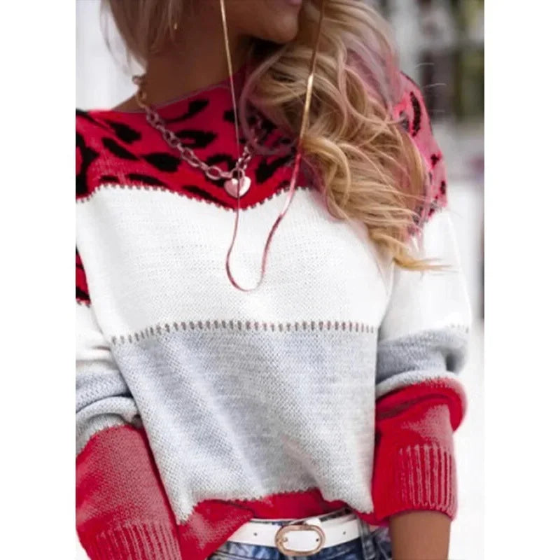 Women's ivory and navy color-block cashmere turtleneck sweater with cozy slim-fit silhouette