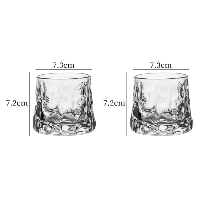 Stag whiskey glass with unique wilderness-inspired pattern, durable unbreakable design for discerning men
