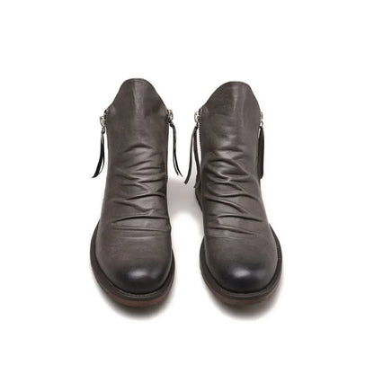 Blake Chelsea boots in rich brown leather with sleek ankle silhouette and side zipper closure