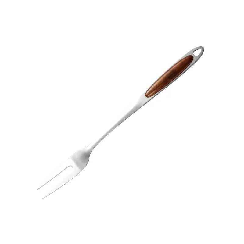 Sylvan stainless steel utensil set mirror-finish ergonomic heat-resistant handles dishwasher safe