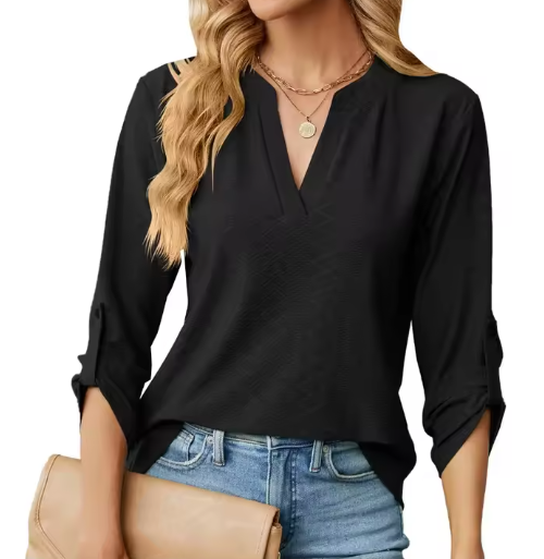 Shanice™ chic relaxed-fit blouse in soft breathable fabric, elegant modern style for women