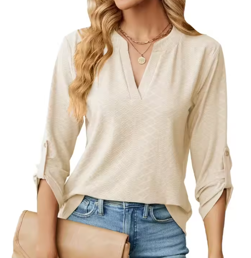 Shanice relaxed-fit chic blouse soft breathable fabric effortless elegant style for women