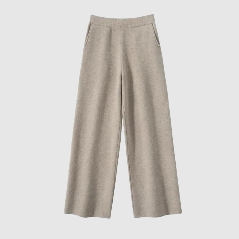 Sofia Amoretti Velora high-waist floor-length casual pants soft cotton blend stretch relaxed fit