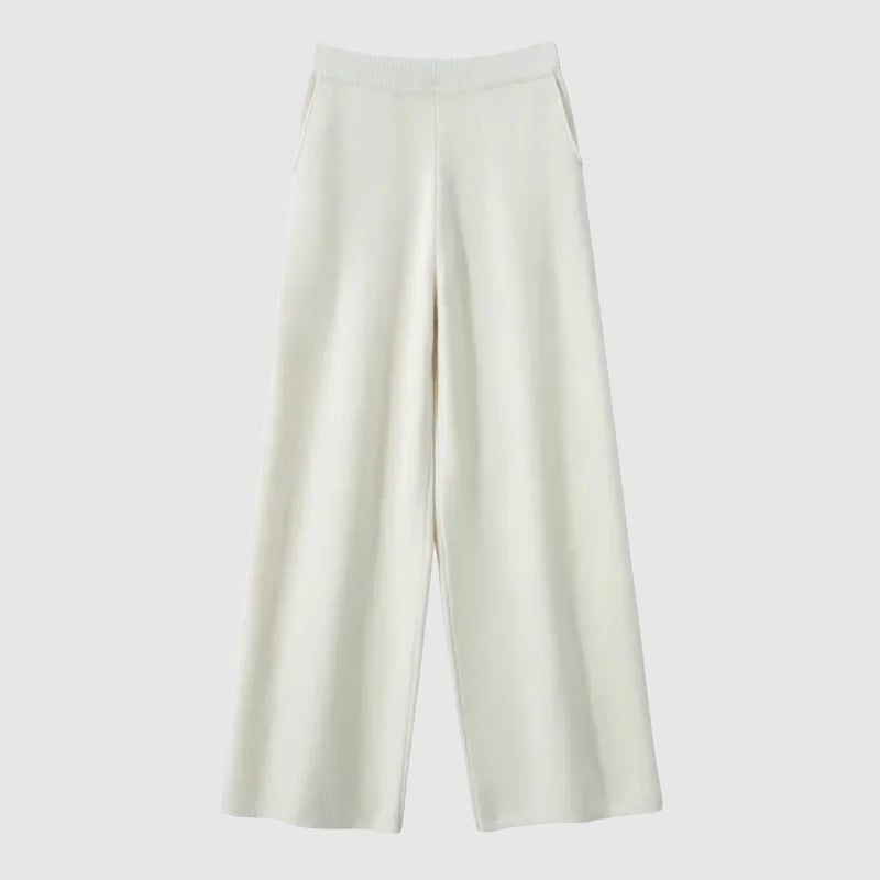 Sofia Amoretti Velora high-waist floor-length casual pants soft cotton blend stretch relaxed fit