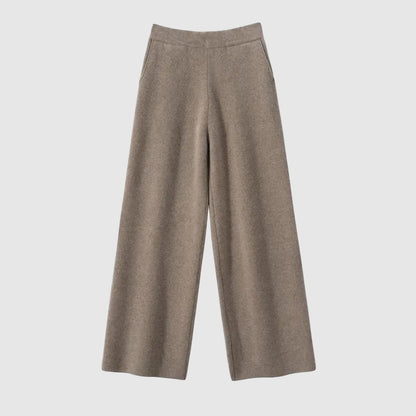 Sofia Amoretti Velora high-waist floor-length casual pants in soft stretch cotton blend