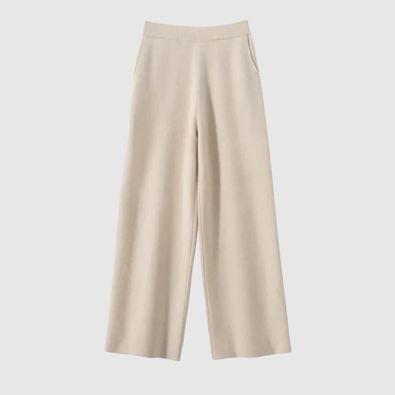 Sofia Amoretti Velora high-waist floor-length casual pants soft cotton blend stretch relaxed fit