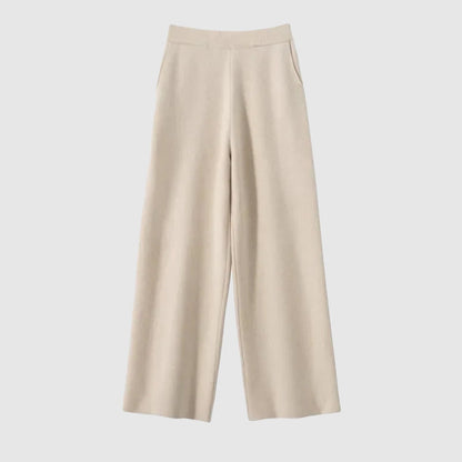 Sofia Amoretti Velora high-waist floor-length casual pants soft cotton blend stretch relaxed fit