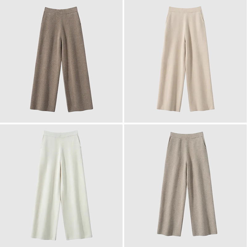 Sofia Amoretti Velora high-waist floor-length casual pants soft cotton blend stretch relaxed fit