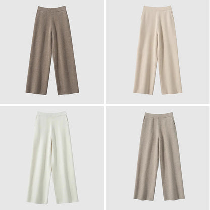 Sofia Amoretti Velora high-waist floor-length casual pants soft cotton blend stretch relaxed fit