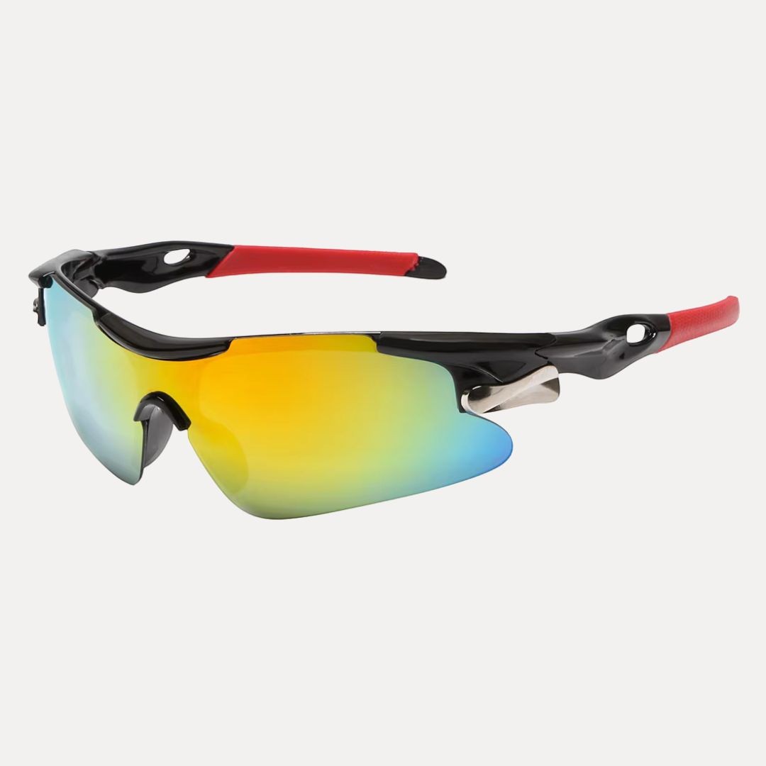 Sport polarized cycling glasses with UV400 protection, aerodynamic windproof frame, lightweight design