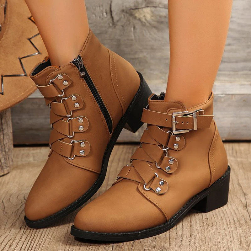 Women's black faux leather structured ankle booties with polished finish and elegant silhouette