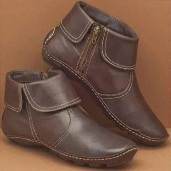Women's black faux leather ankle boots elegant silhouette with padded insole for all-day comfort