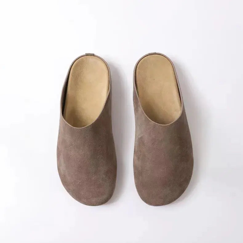 Women's vegan leather clogs casual slip-on style with thick non-slip textured outsole