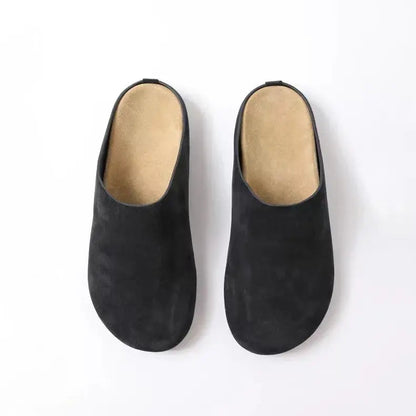 Women's vegan leather clogs casual slip-on style with thick non-slip textured outsole