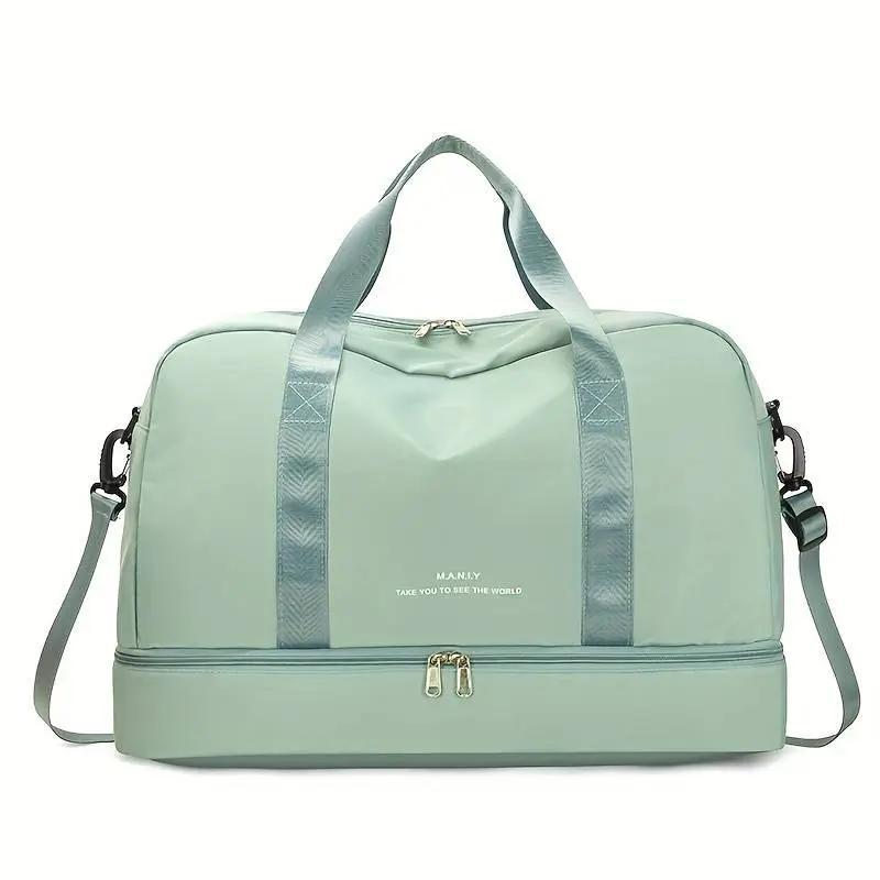 Wavlynn women's carry-on travel bag, elegant beige design with multi-compartment ultra-organized layout