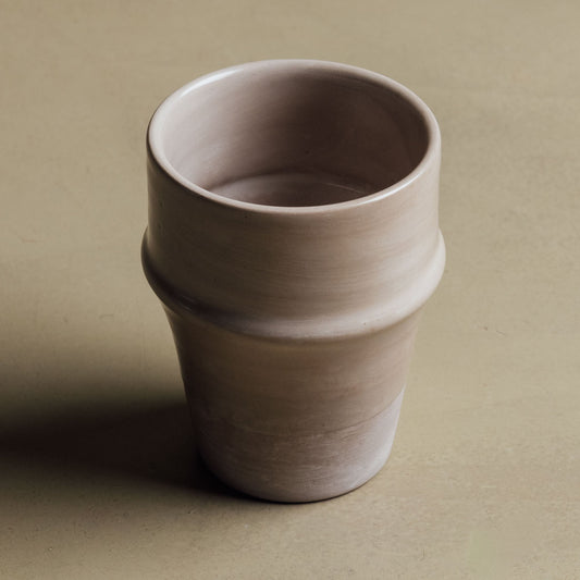 Earth Hues Taupe Gray Beldi Cup - Moroccan Dinnerware - Wavlynn