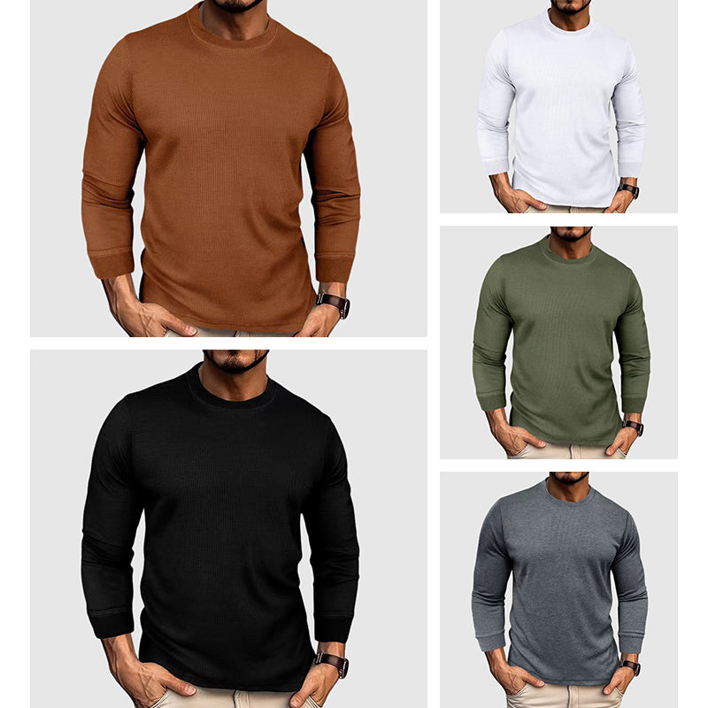 Men's cream knit shirt high collar premium yarn slim fit by Alessandro Veneti