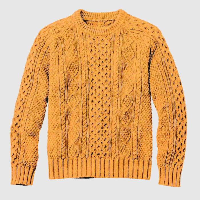 Theodore Willow classic weave sweater in neutral tones, refined knit texture with clean modern silhouette