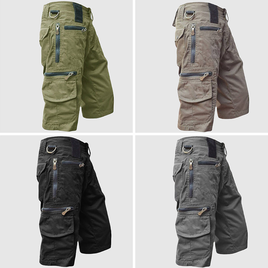 Theodore Willow Sniper Scout cotton shorts multi-pocket zipper fly adventurous summer style